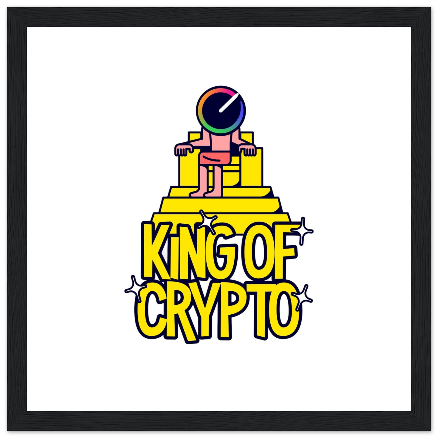 KING OF CRYPTO Framed Poster