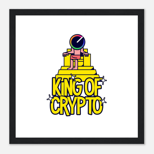 KING OF CRYPTO Framed Poster